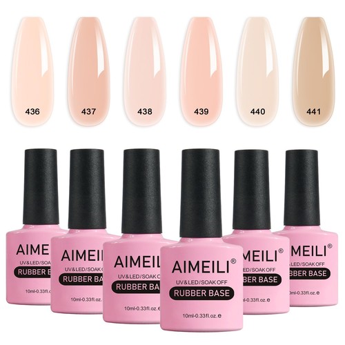 Rubber base gel set rosa - gel,